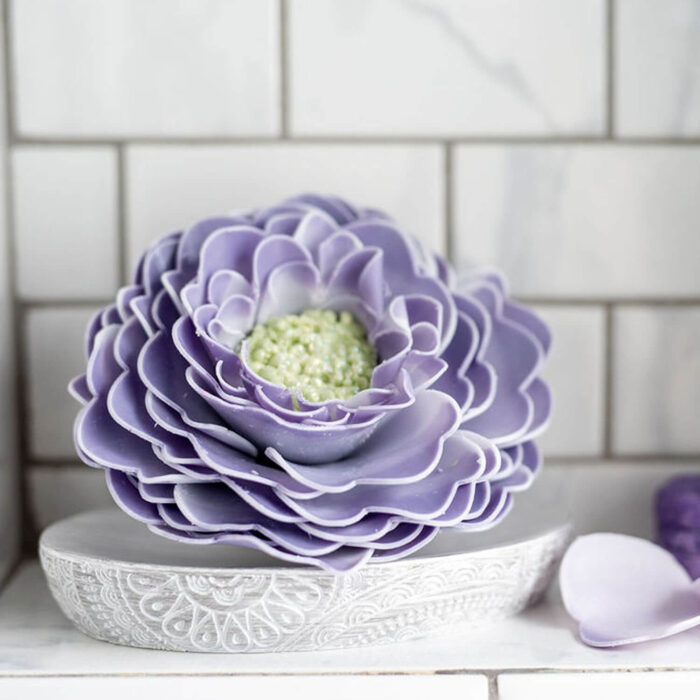 Amethyst Pincushion Soap Flower - Image 2