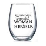 Successful Woman Wine Glass - Image 3