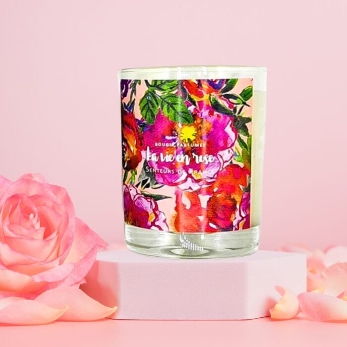 Scented Candle La Vie En Rose - Image 2